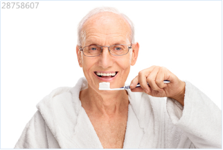老人 老年人 生活 刷牙 口腔 健