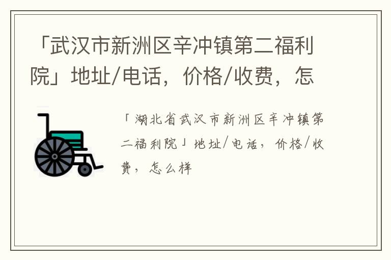 「武汉市新洲区辛冲镇第二福利院」地址/电话，价格/收费，怎么样