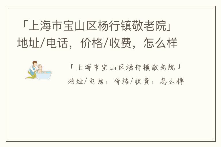 「上海市宝山区杨行镇敬老院」地址/电话，价格/收费，怎么样